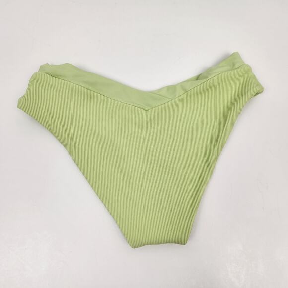 L*Space Pratt Ribbed Bikini Bottom in Mojito Green Size XS NWT - Picture 3 of 5